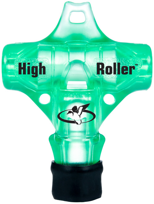 Primos 838 High Roller Duck Whistle Call for Mallard Drake, Pintail, Teal and Widgeon - Green