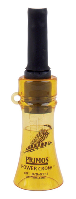 Primos 330 Power Crow Open Call for Crow Hunting and Turkey Locating - Black/Yellow Plastic