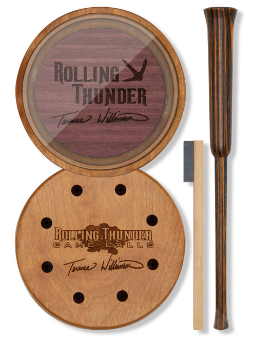 Rolling Thunder TCP-TW1 Terence Williamson Turkey Pot Call with Strikers