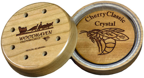 Woodhaven WH055 Cherry Classic Friction Call Attracts Turkeys Natural Crystal/Wood