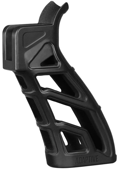 Adaptive Tactical AT01900 LTG Skeletonized Pistol Grip Black Polymer 25 Degree Angle for AR Platform