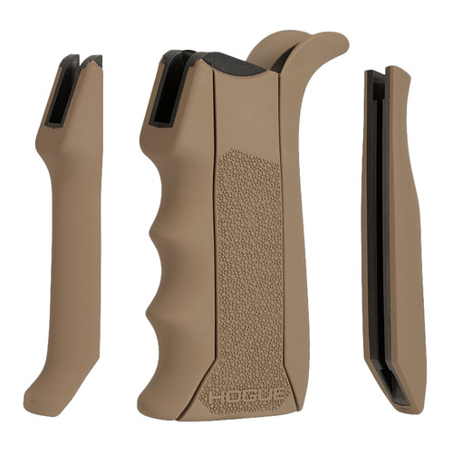 Hogue 13043 Modular Overmolded Flat Dark Earth Rubber Pistol Grip with Finger Grooves for AR-15/M16