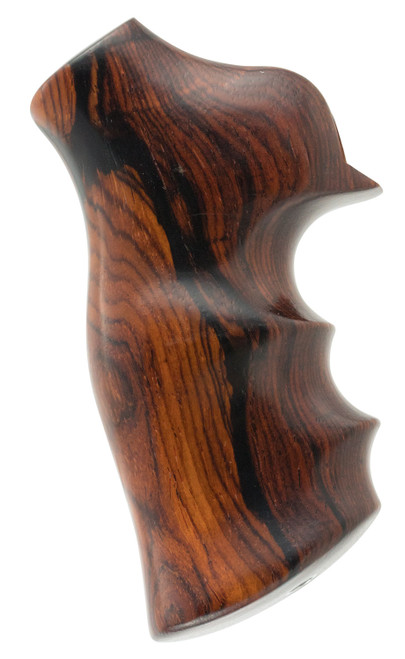 Hogue 80800 Cocobolo Hardwood Grip with Finger Grooves for Ruger GP100 and Super Redhawk