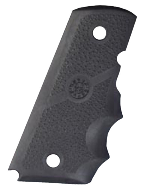 Hogue 43000 Cobblestone Black Rubber Grip with Finger Grooves for 1911 Officer