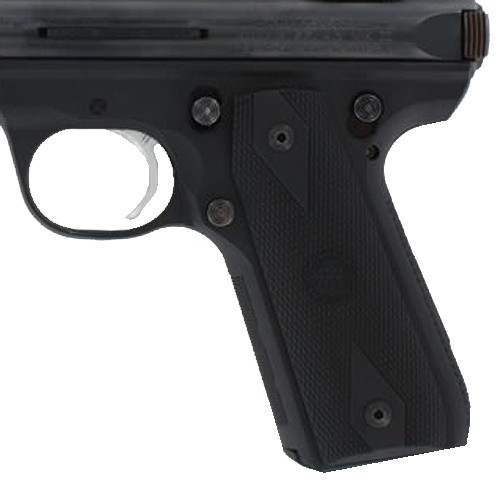 Hogue 82090 Black Rubber Grip Panels Diamond Checkering for Ruger Mark III 22/45