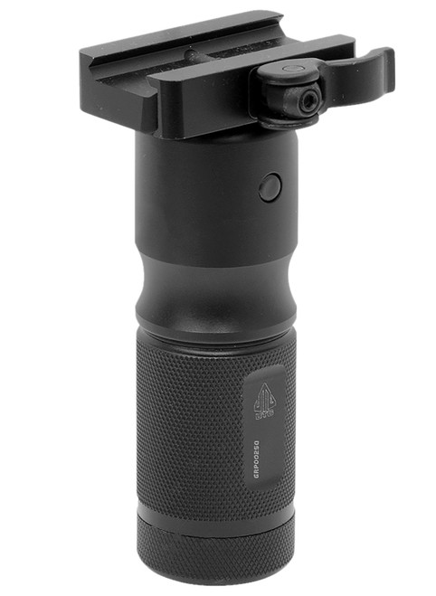 Leapers MNTGRP002SQ QD Foldable Foregrip Matte Black Aluminum Picatinny Mount