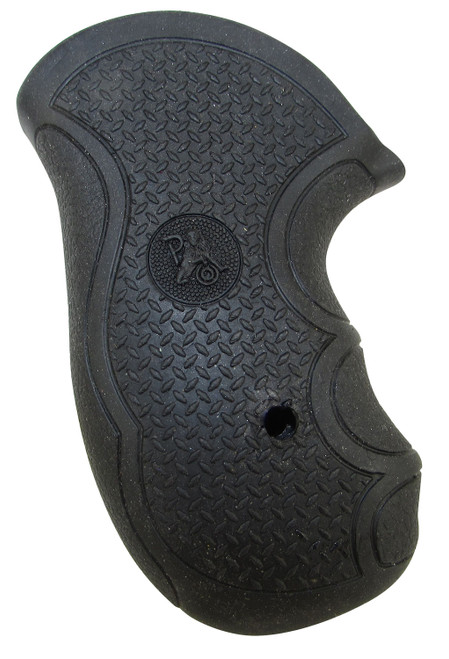 Pachmayr 02483 Diamond Pro Diamond Plate Rubber Grip with Finger Grooves for Ruger SP101