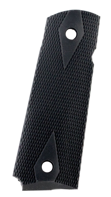 Pearce Grip PG19112 Side Panel Grips Double Diamond Checkering Black Rubber for 1911 Government