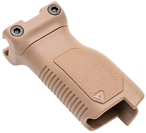 Strike Industries Angled Vertical Grip Long FDE Polymer Cable Management for Picatinny Rail