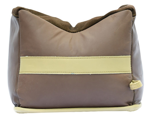 BenchMaster BMALBBKE All Leather Bench Bag Large Empty Brown Front Bag 24 oz