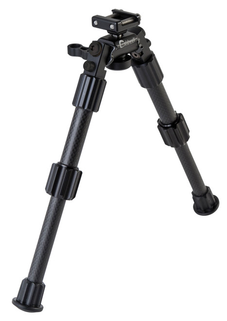 Caldwell Accumax Premium Picatinny Rail Bipod 6-9 Inch Black Carbon Fiber