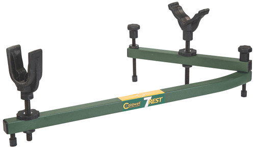 Caldwell 7-Rest Shooting Rest 16-24" Vertical Adjustment Green Aluminum Ambidextrous