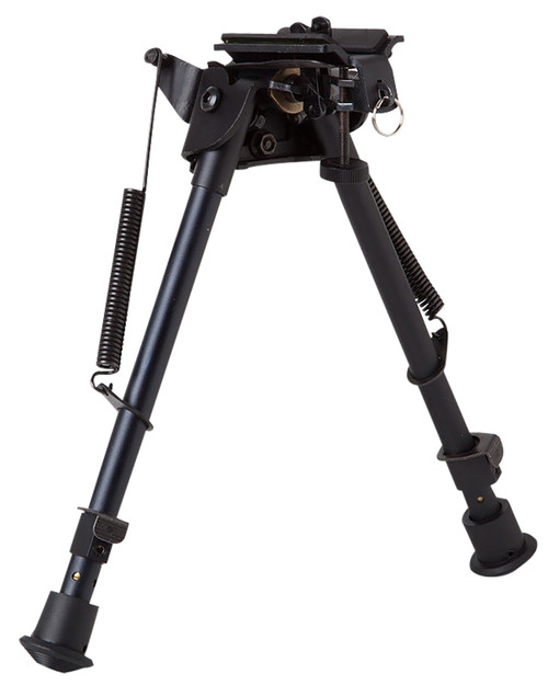 Firefield FF34024 Compact Bipod 9-14" Black Aluminum Swivel Stud or Picatinny Rail Mount with Adapter