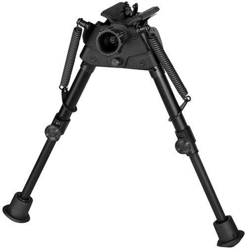 Harris Bipods S-BR2 Swivel BR Swivel Stud Bipod, 6-9", Self-Leveling Legs, Rubber Feet