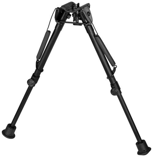 Harris Bipods 1A2-L2 Non-Swivel L Swivel Stud Bipod, 9-13", Self-Leveling Legs, Rubber Feet