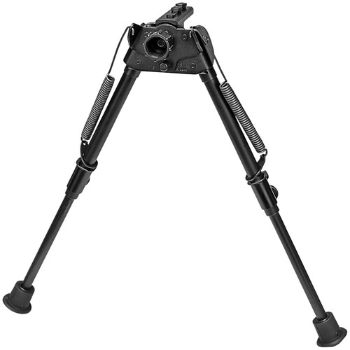 Harris Bipods S-LM-LOK Swivel L M-LOK Bipod, 9-13", Black Steel/Aluminum, Rubber Feet