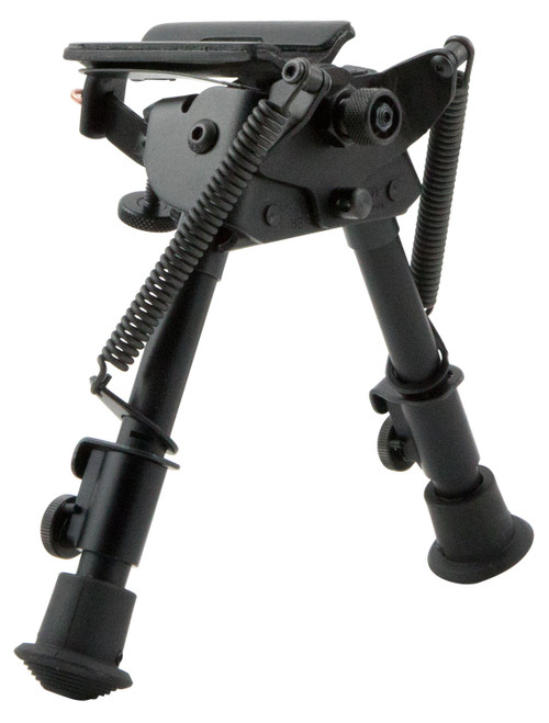 Harris BRS Swivel Bipod 6-9" Black Steel/Aluminum with Rubber Feet