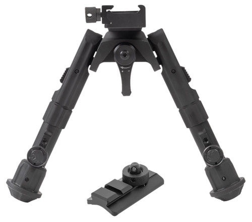 Leapers TLBP02B Recon 360 Bipod Matte Black Anodized 5.60-7.20 Inch