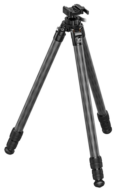 Leofoto USA ST-323CX Integrated Ballhead Carbon Fiber Rifle Tripod 6.30-64.60 Inch Black