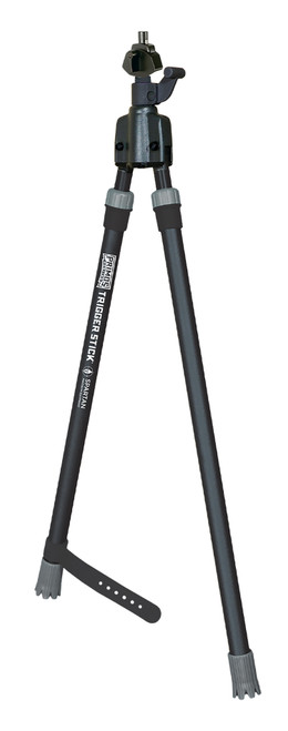 Primos 65829 Trigger Stick Medium Bipod, Black, Spartan Magnetic Attachment, 21.5-40"