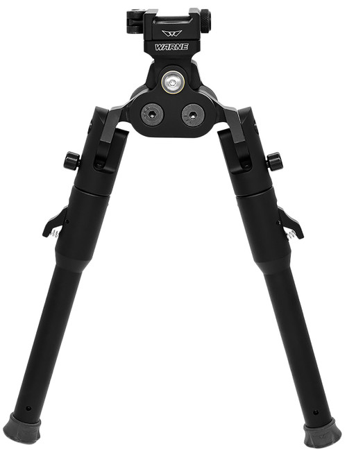 Warne 7921M Skyline Pro Bipod Black Anodized QD Picatinny Head Lite Legs