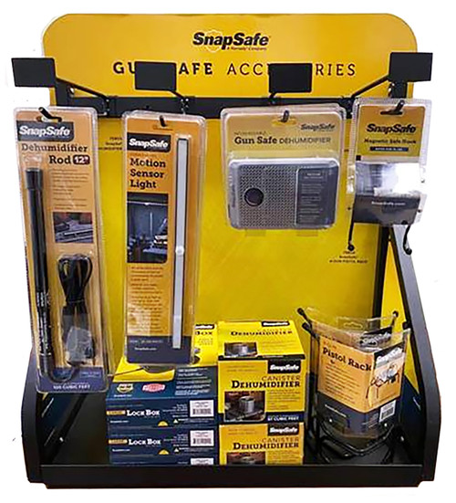 SnapSafe 77500 Gun Safe Accessories Countertop Display Yellow