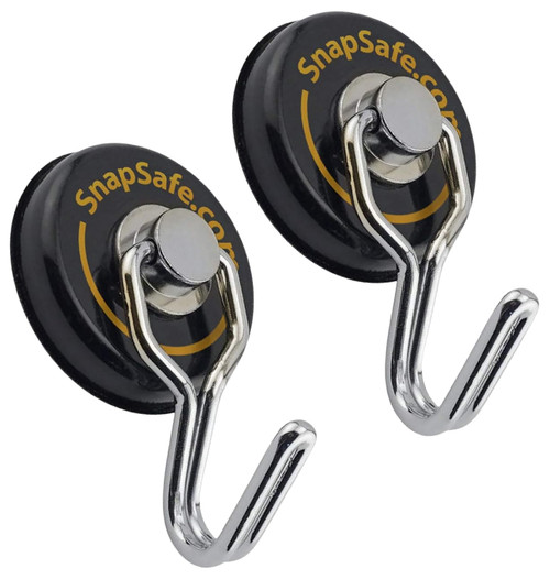 SnapSafe 75914 Magnetic Swivel Hooks 1" for Gun Safes 2 Per Package