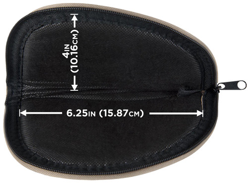 Allen 728 Pistol Case 8" Green Earth Tone Endura Fabric Full Length Zipper and Foam Padding USA Made