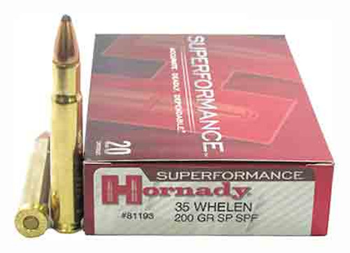 Hornady 81193 Superformance InterLock Spire Point  200 Grain .35 Whelen