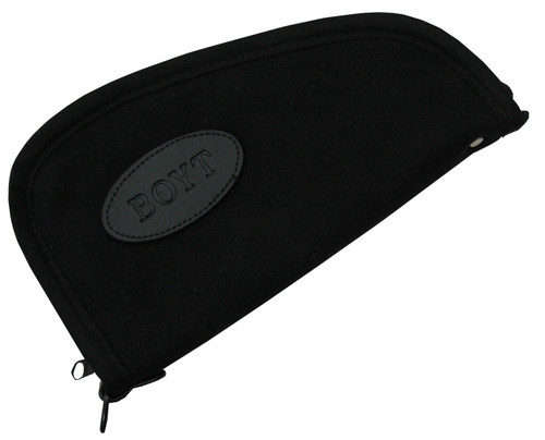 Boyt Harness Heart-Shaped Pistol Rug 14" Black Waxed Canvas Handgun Case