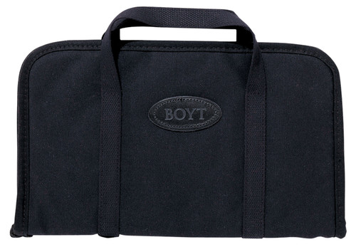 Boyt Harness Rectangular Pistol Rug Black Waxed Canvas Handgun Case