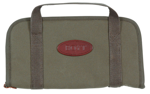 Boyt Harness Rectangular Pistol Rug OD Green Waxed Canvas Handgun Case
