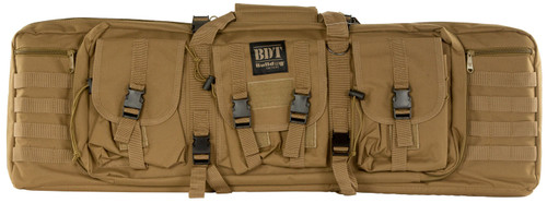 Bulldog BDT4037T Tactical Single Rifle Case Tan Nylon with Lockable Zippers and Padded Backstraps