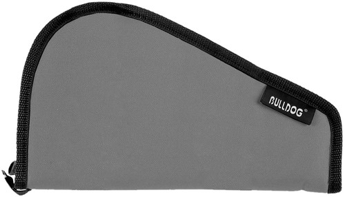 Bulldog BD610 Pistol Rug 12" Small Gray with Black Trim Water-Resistant Nylon Handgun Case