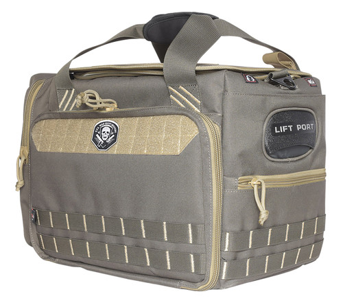 GPS Bags 1512MLBR Medium/Large Rifle Green Range Bag with Interior Foam Cradle, Holds 5 Handguns