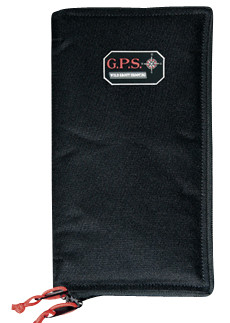 GPS Bags GPS865PS Pistol Sleeve Medium Black Nylon with Lockable Zippers and Padded Protection, Holds 1 Handgun