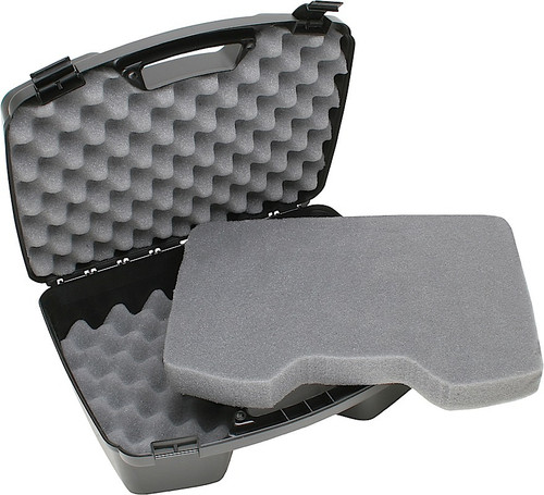 MTM Case-Gard 81140 Handgun Case Black Polypropylene Holds 4 Handguns w/ 8" Barrels or 6 Sub-Compacts