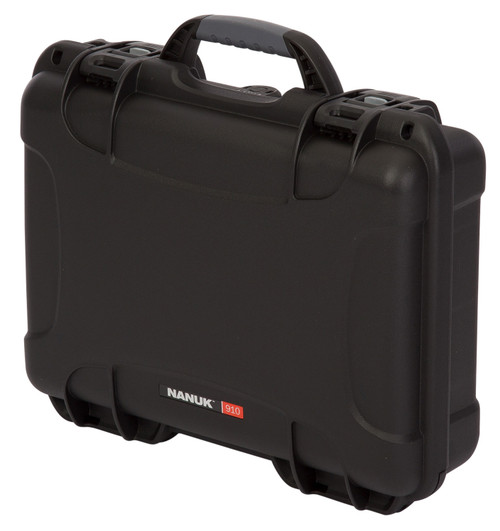 Nanuk 910 Black Polymer Glock-Compatible 2-Up Pistol Case with Foam