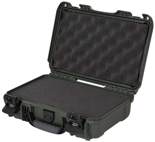 Nanuk 909 Waterproof Olive Resin Hard Case with Cubed Foam Airline Approved