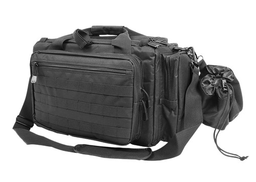 NcStar CVCRB2950B VISM Competition Range Bag Black with Padded Side Pockets, Lockable Zippers & Mag Pockets