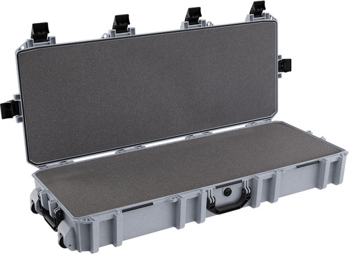 Pelican VCV7300000GRY Vault Double Rifle Hard Case 44" Gray Polyethylene