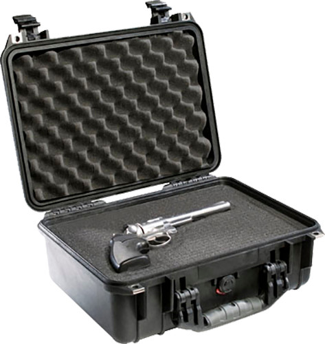 Pelican 1450000110 Protector Medium Handgun Case Black Polypropylene