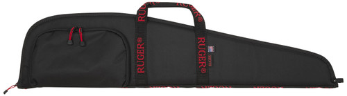 Ruger 27140 Rifle Case 40" Black Endura Red Ruger Logo with Accessory Pocket and Foam Padding