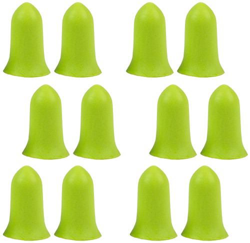 Allen 4136 Tapered Foam Ear Plugs 32 dB Lime Green 6 Pair