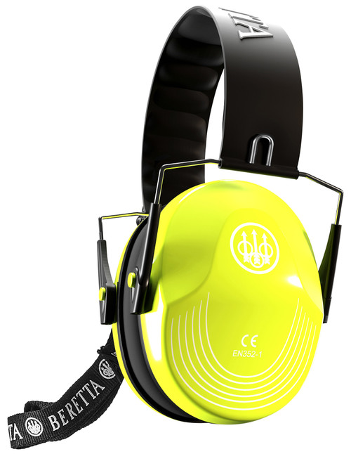 Beretta Safety Pro Earmuff 25 dB NRR Fluorescent Yellow/Black
