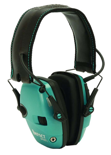 Howard Leight R02521 Impact Sport Electronic Earmuffs 22 dB Black/Teal Adult 1 Pair