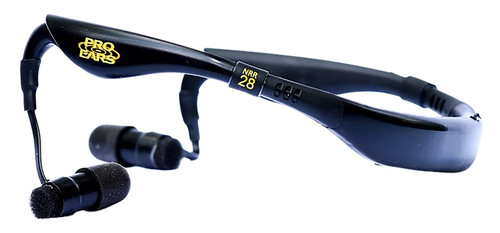 Pro Ears PEEBBLK Stealth 28 28dB Behind-the-Head Electronic Hearing Protection, Black Adult 1 Pair