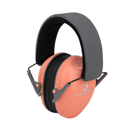 Radians LS0830CS Lowset Passive Earmuff 21 dB Over-the-Head Coral/Black Women 1 Pair