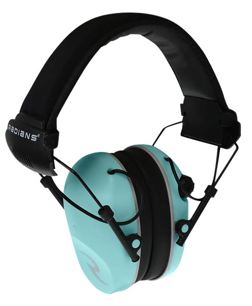 Radians R3220ECS R3200 Dual Mic Electronic Earmuff 23 dB Over-the-Head Aqua Blue Adult 1 Pair