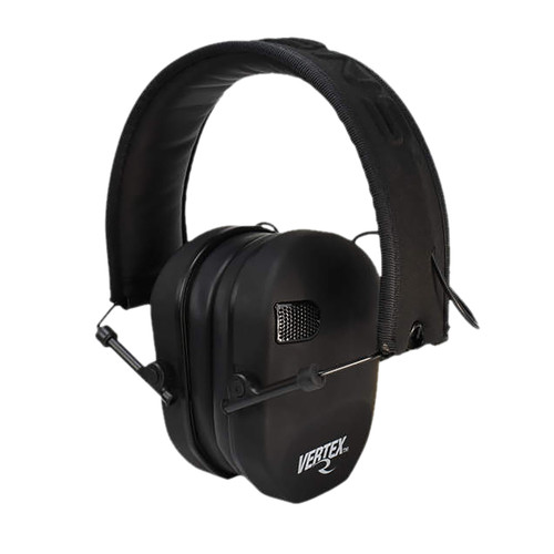 Radians VX0110CS Vertex Electronic Earmuff 85 dB Over-the-Head Black Ultra Slim